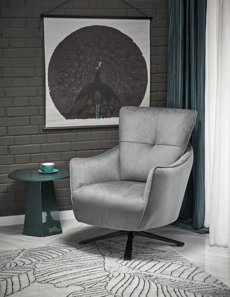 Изображение товара Кресло мягкое Halmar Scampi (серый)