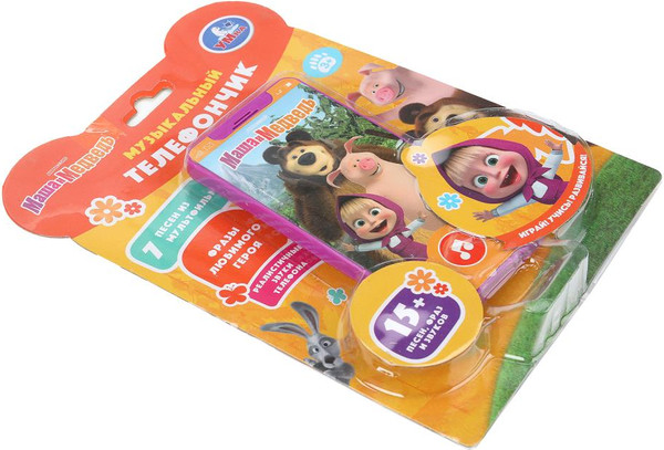 Изображение товара Развивающая игрушка Умка Музыкальный телефончик Маша и Медведь / HT830-R60