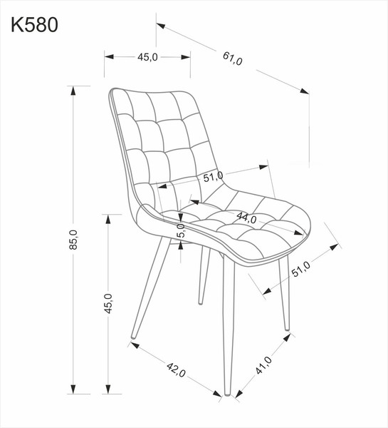 Изображение товара Стул Halmar K580 (темно-зеленый)