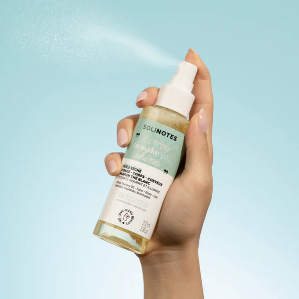 Изображение товара Масло для тела Solinotes White Tea Сухое для лица, тела и волос (100мл)