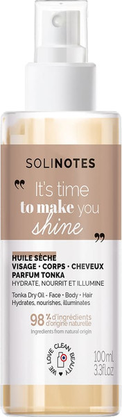 Изображение товара Масло для тела Solinotes Tonka Bean Сухое для лица, тела и волос (100мл)