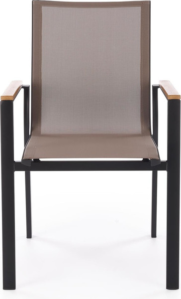 Изображение товара Стул садовый Halmar Fierro (черный/серый/коричневый)