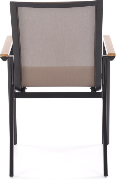 Изображение товара Стул садовый Halmar Fierro (черный/серый/коричневый)