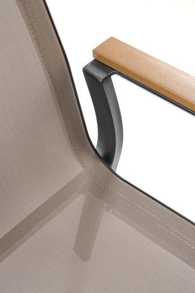 Изображение товара Стул садовый Halmar Fierro (черный/серый/коричневый)