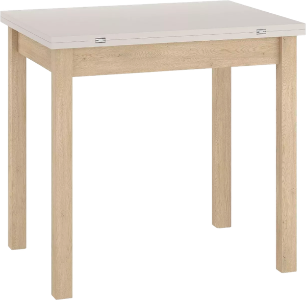 Изображение товара Обеденный стол Signal Flip 60-120x80 (кашемир/дуб кремона)