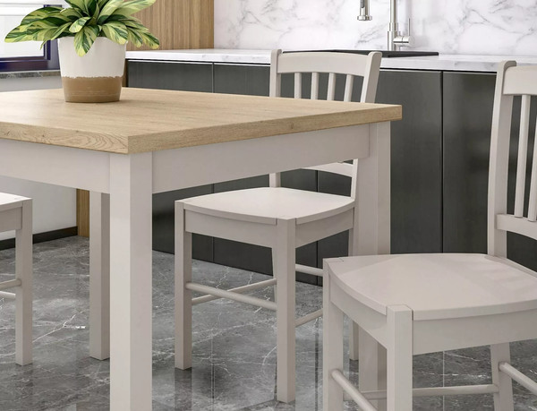 Изображение товара Обеденный стол Signal Adam 90x65 (кашемир/дуб кремона)