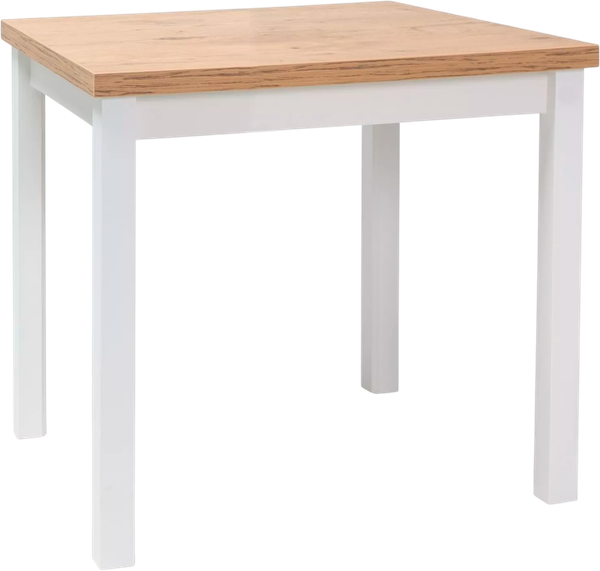 Изображение товара Обеденный стол Signal Adam 90x65 (дуб ланселот/белый матовый)
