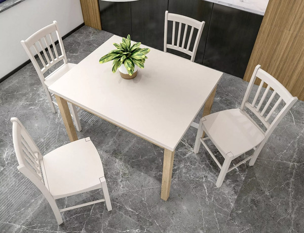 Изображение товара Обеденный стол Signal Adam 100x60 (кашемир/дуб кремона)