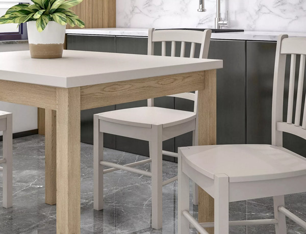 Изображение товара Обеденный стол Signal Adam 120x68 (кашемир/дуб кремона)