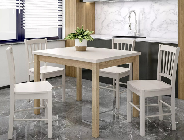 Изображение товара Обеденный стол Signal Adam 120x68 (кашемир/дуб кремона)