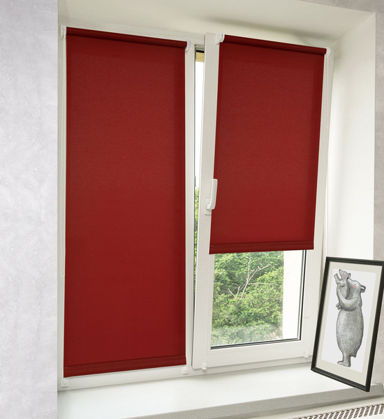 Изображение товара Рулонная штора Delfa Сантайм Уни СРШ-01 МЭД151 (68x215, марсала)