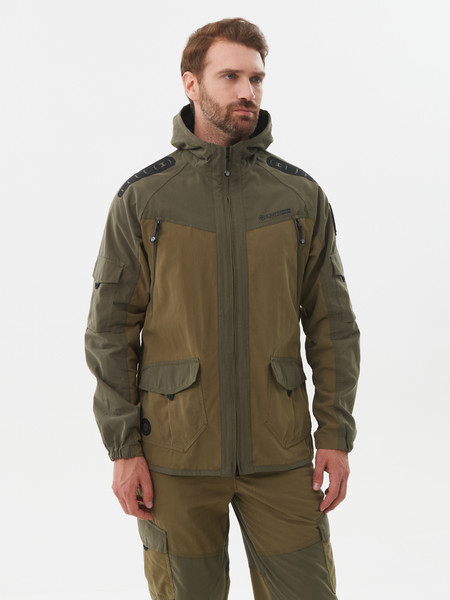 Изображение товара Костюм для охоты и рыбалки Huntsman Горка-Люкс Ravena (р.44-46/182-188, хаки)