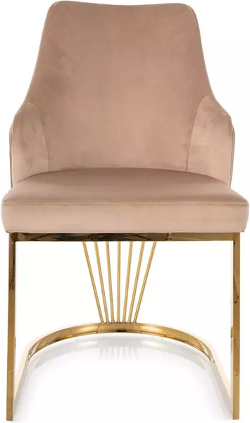 Изображение товара Стул Signal Alure Velvet (Bluvel 28 бежевый/золотой)