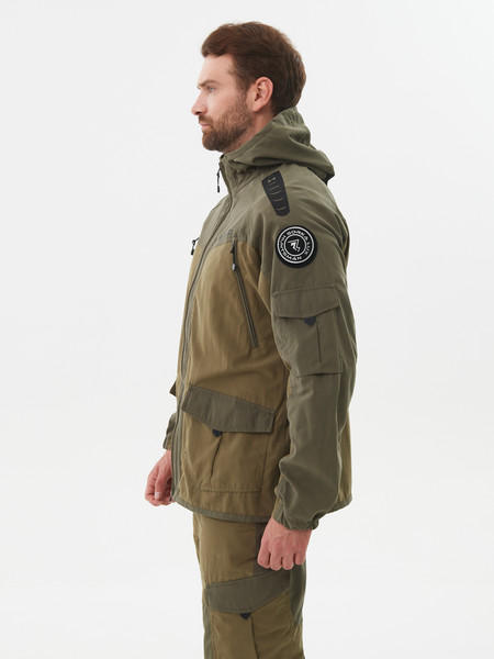 Изображение товара Костюм для охоты и рыбалки Huntsman Горка-Люкс Ravena (р. 52-54/182-188, хаки)