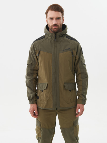 Изображение товара Костюм для охоты и рыбалки Huntsman Горка-Люкс Ravena (р.56-58/182-188, хаки)