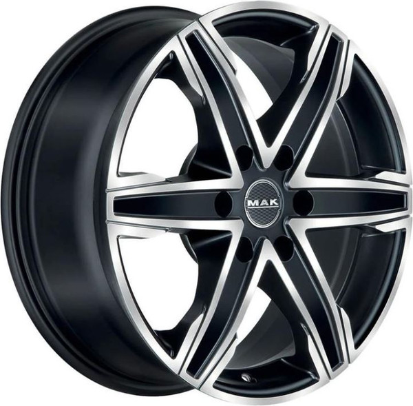 Изображение товара Литой диск MAK King 6 16x6.5" 6x125мм DIA 74.1мм ET 50мм Ice Black