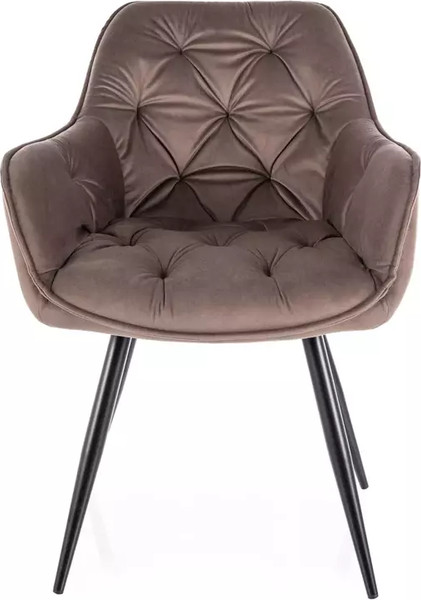 Изображение товара Стул Signal Cherry Velvet (Bluvel 38 капучино/черный)