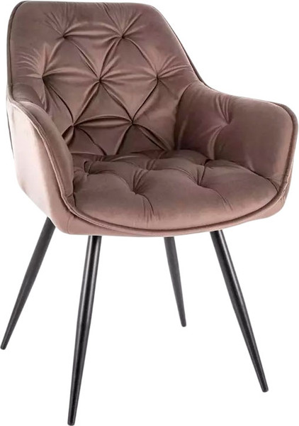 Изображение товара Стул Signal Cherry Velvet (Bluvel 38 капучино/черный)