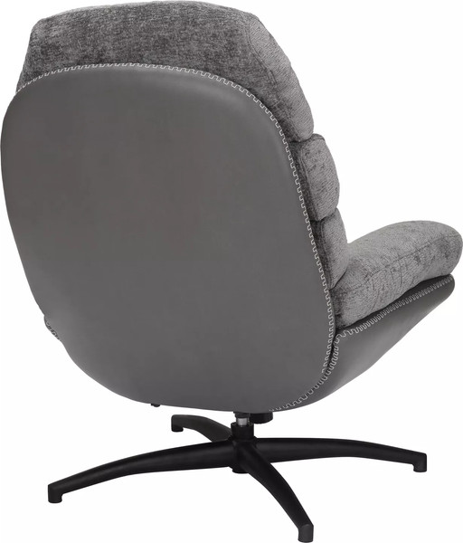 Изображение товара Кресло мягкое Signal Giselle (серый/серый/черный матовый)