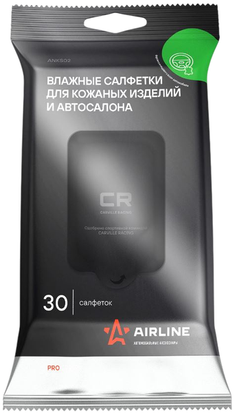 Изображение товара Влажные салфетки для автомобиля Airline ANKS02 (30шт)