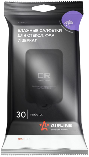Изображение товара Влажные салфетки для автомобиля Airline ANMS04 (30шт)