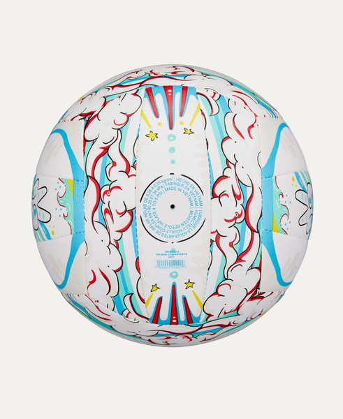 Изображение товара Мяч волейбольный Wilson Graffiti Peace Vb New / WV4008302XBOF (белый/синий)