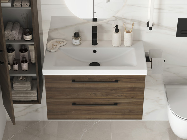 Изображение товара Тумба под умывальник Cersanit Lara 60 / 69158 (орех табак)