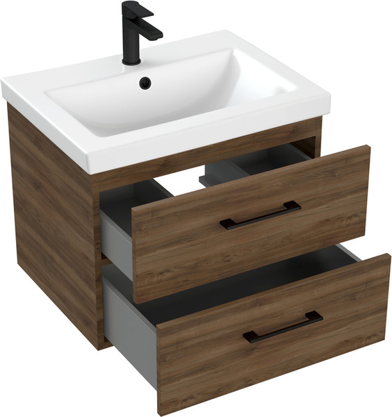 Изображение товара Тумба под умывальник Cersanit Lara 60 / 69158 (орех табак)