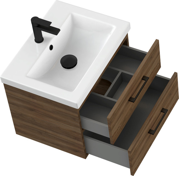 Изображение товара Тумба под умывальник Cersanit Lara 60 / 69158 (орех табак)