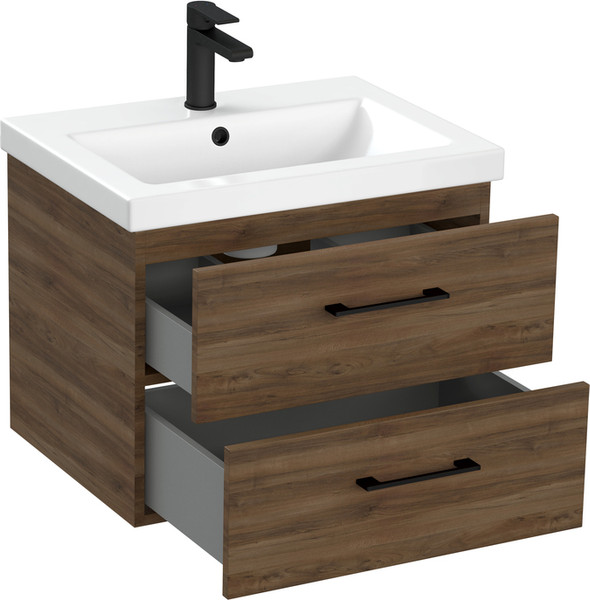 Изображение товара Тумба под умывальник Cersanit Lara 60 / 69158 (орех табак)