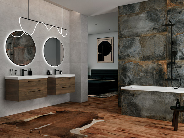 Изображение товара Тумба под умывальник Cersanit Lara 70 / 69159 (орех табак)