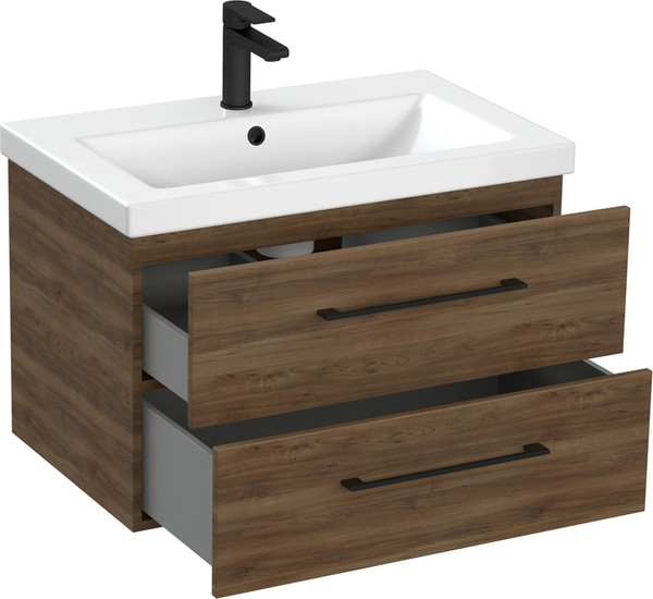 Изображение товара Тумба под умывальник Cersanit Lara 70 / 69159 (орех табак)