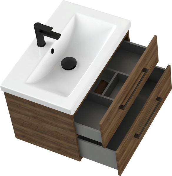 Изображение товара Тумба под умывальник Cersanit Lara 70 / 69159 (орех табак)