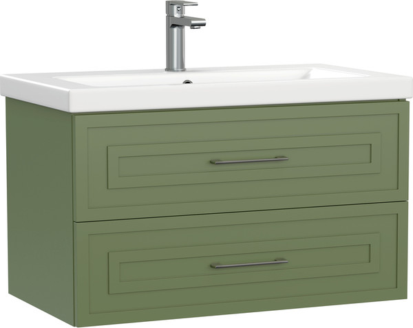 Изображение товара Тумба под умывальник Cersanit Classic 80 / 69092 (зеленый матовый)