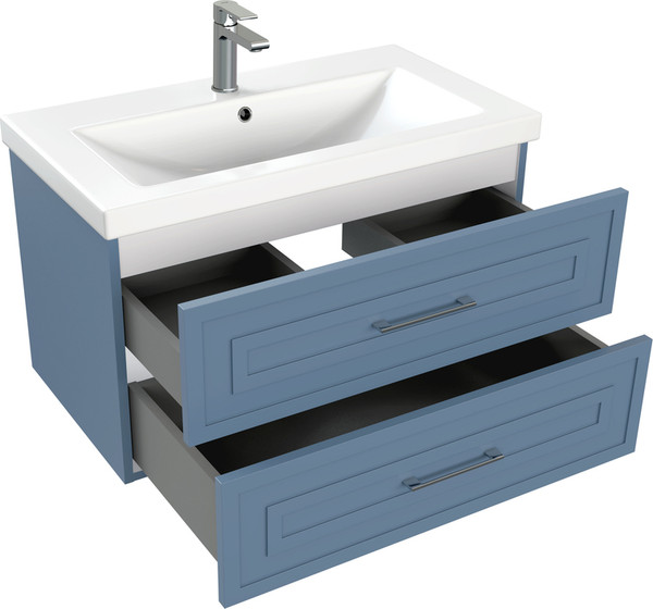 Изображение товара Тумба под умывальник Cersanit Classic 80 / 69091 (голубой матовый)