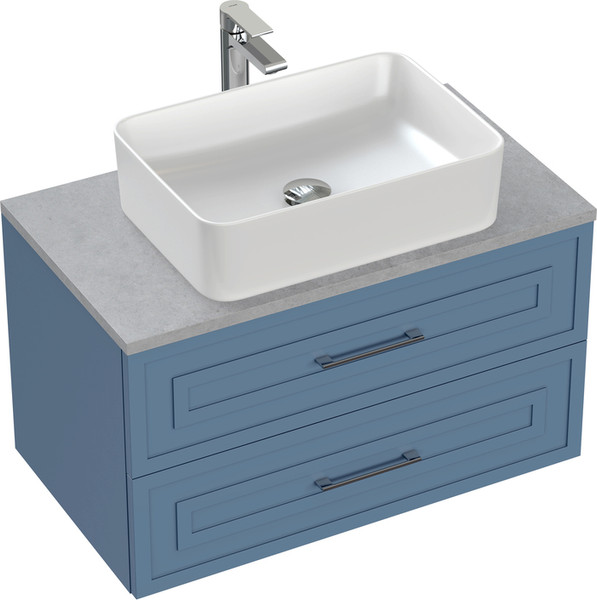 Изображение товара Тумба под умывальник Cersanit Classic 80 / 69091 (голубой матовый)