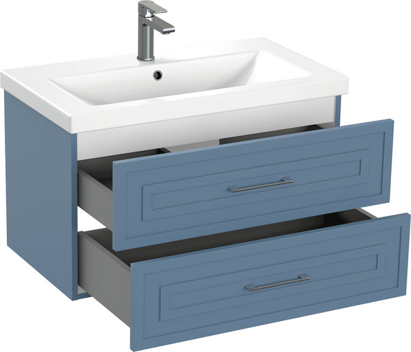 Изображение товара Тумба под умывальник Cersanit Classic 80 / 69091 (голубой матовый)