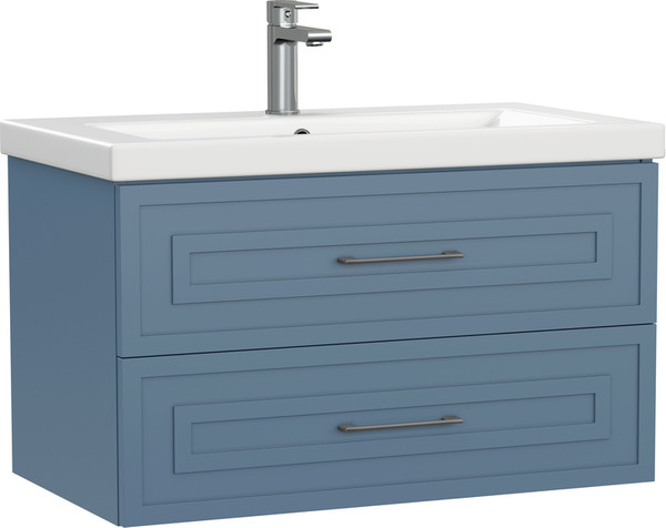 Изображение товара Тумба под умывальник Cersanit Classic 80 / 69091 (голубой матовый)