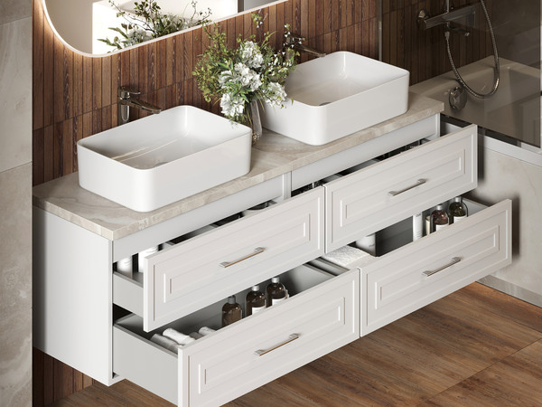 Изображение товара Тумба под умывальник Cersanit Classic 80 / 69090 (белый матовый)