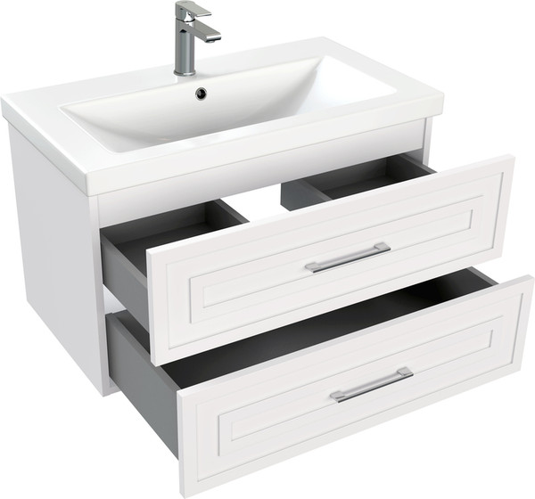 Изображение товара Тумба под умывальник Cersanit Classic 80 / 69090 (белый матовый)