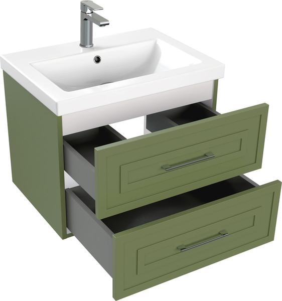 Изображение товара Тумба под умывальник Cersanit Classic 60 / 69089 (зеленый матовый)