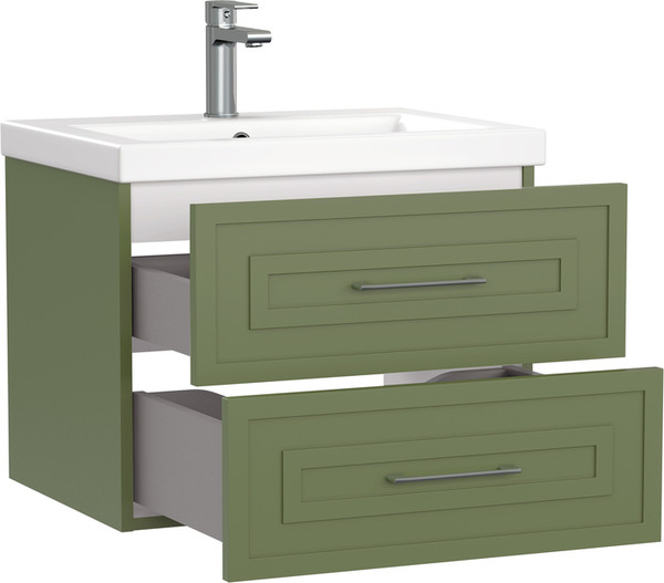 Изображение товара Тумба под умывальник Cersanit Classic 60 / 69089 (зеленый матовый)