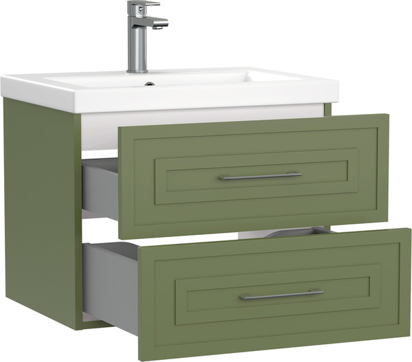 Изображение товара Тумба под умывальник Cersanit Classic 60 / 69089 (зеленый матовый)