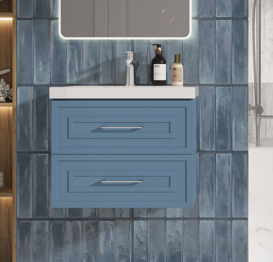 Изображение товара Тумба под умывальник Cersanit Classic 60 / 69088 (голубой матовый)