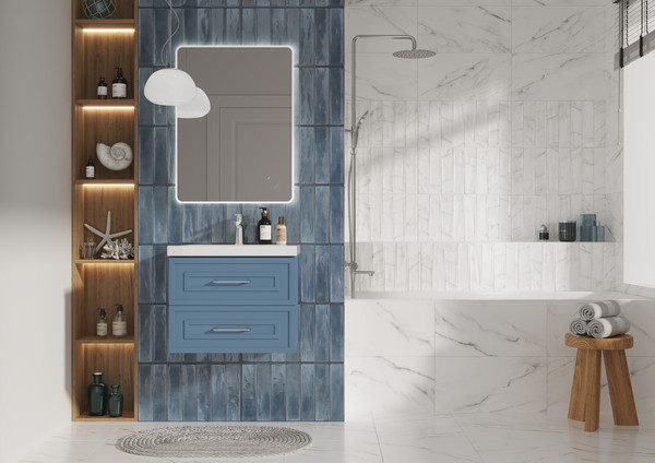 Изображение товара Тумба под умывальник Cersanit Classic 60 / 69088 (голубой матовый)