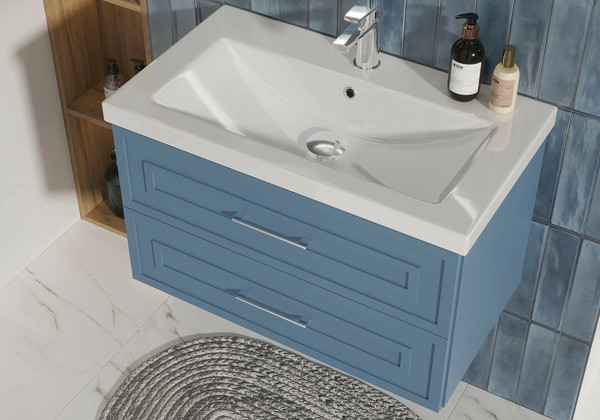 Изображение товара Тумба под умывальник Cersanit Classic 60 / 69088 (голубой матовый)