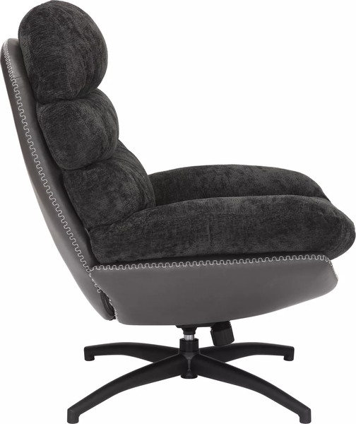 Изображение товара Кресло мягкое Signal Giselle (черный/черный/черный матовый)