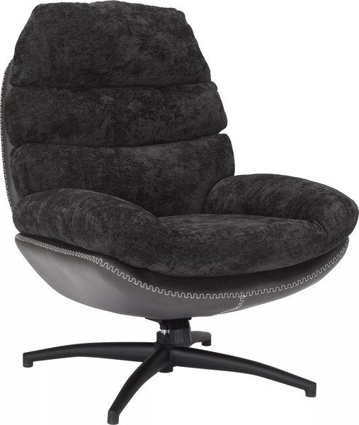 Изображение товара Кресло мягкое Signal Giselle (черный/черный/черный матовый)