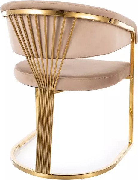 Изображение товара Стул Signal Crown Velvet (Bluvel 28 бежевый/золотой)