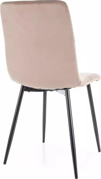 Изображение товара Стул Signal Daren Velvet (Bluvel 40 темно-бежевый/черный)